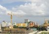 Construction site of a building in Phnom Penh.