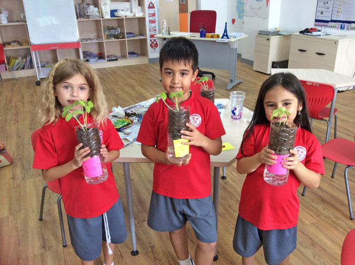 canadian-international-school-kids-plants