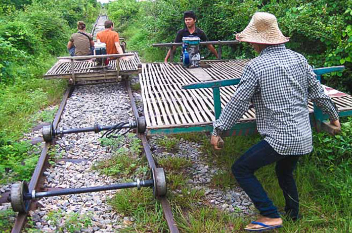 battambang bamboo trains new track