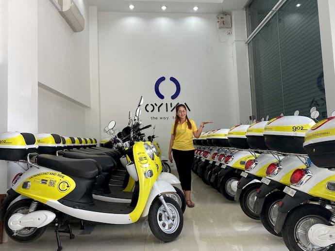 OYIKA e-motorbike battery share in Cambodia