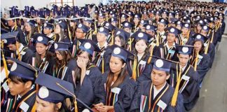 Cambodian students seeking work