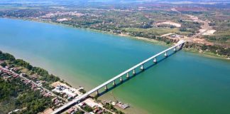 The Cambodia-China Friendship Bridge, which connects Kampong Cham and Tboung Khmum provinces