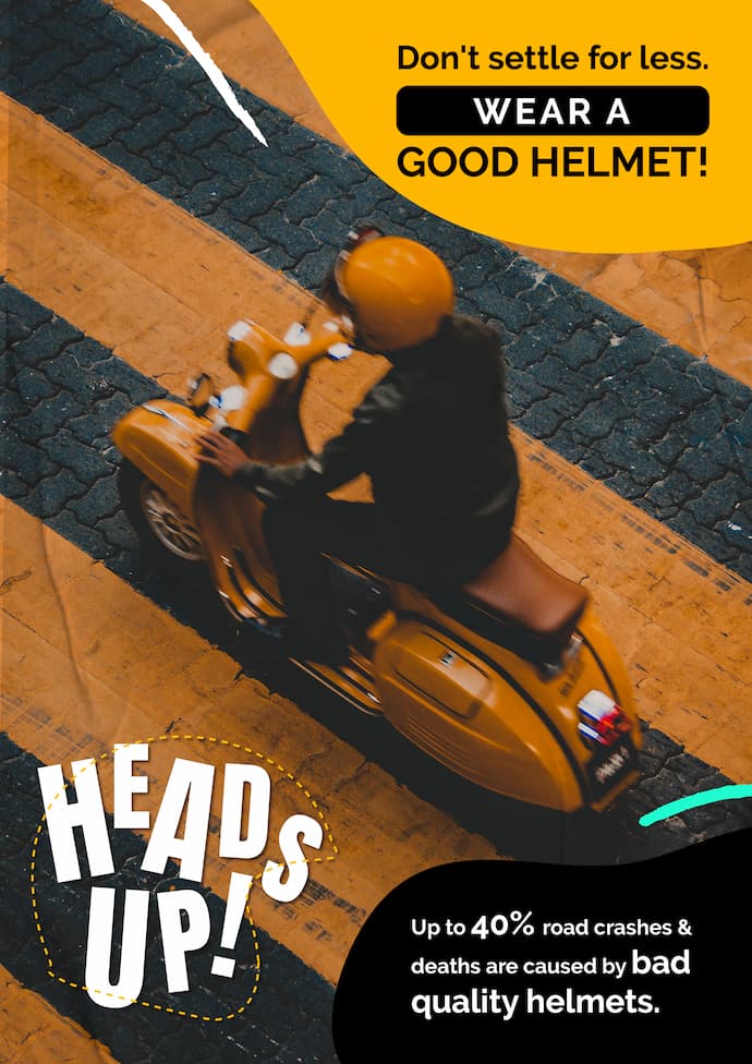 AIP Foundation Heads Up! Helmet Safety Campaign 2022 Cambodia