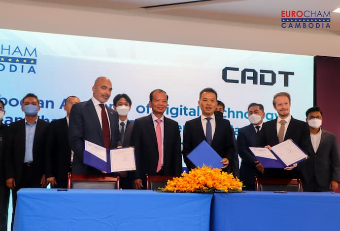 The European Chamber of Commerce in Cambodia (EuroCham) and the Cambodia Academy of Digital Technology (CADT)