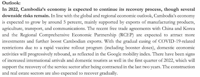 Cambodia Economy NBC Report 2021