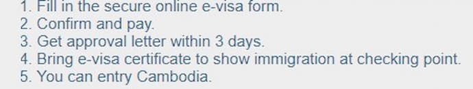 Cambodian Online E-Type Visa