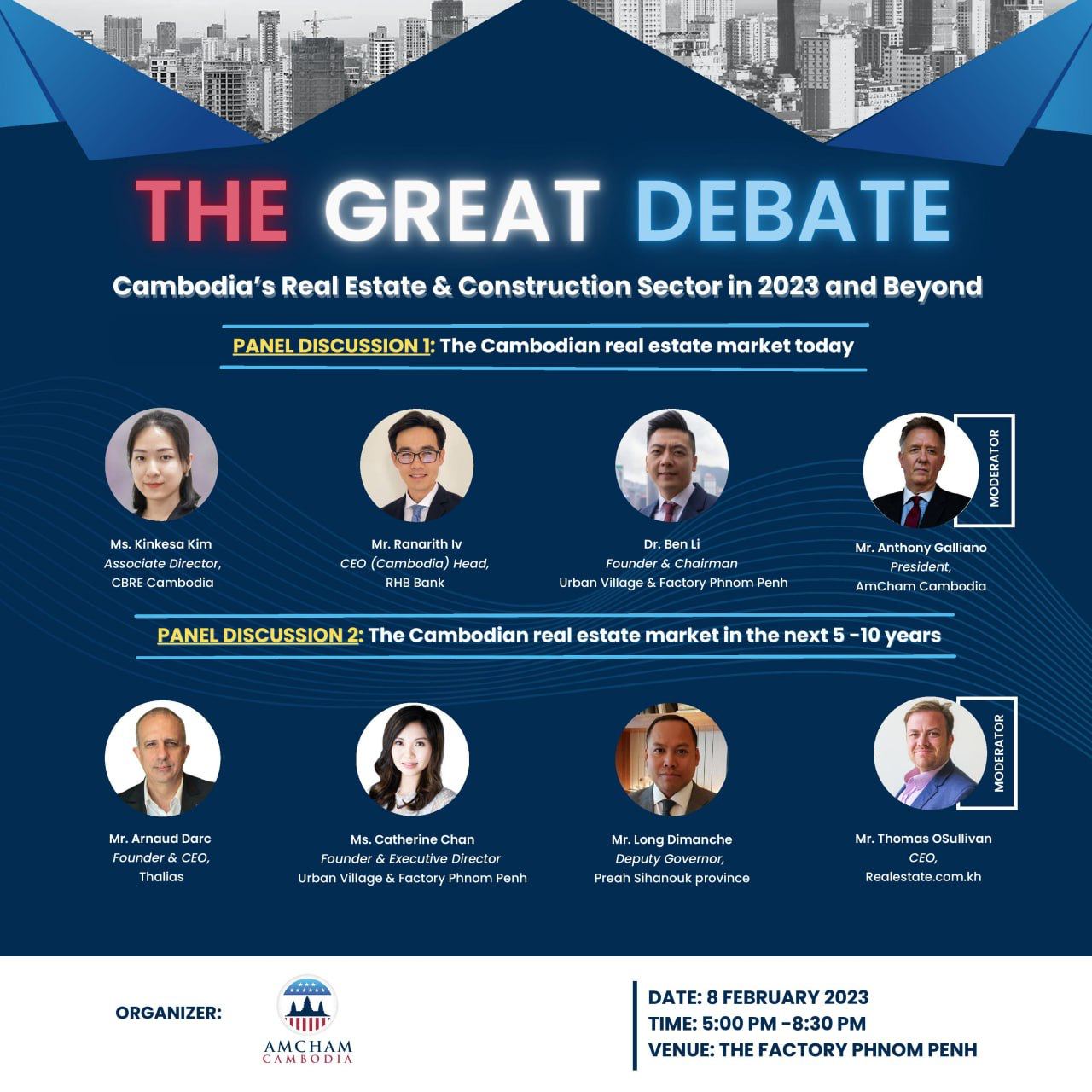 The Great Debate - Cambodia's Real Estate & Construction Sector 2023 & Beyond