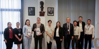 Institut Pasteur du Cambodge and b.Consulting Cambodia teams pose together after signing MoU on Food Safety Training and Best Practices Training Program.