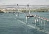 3D rendering of what the Cambodia-Korea Friendship Bridge will look like once it is constructed.