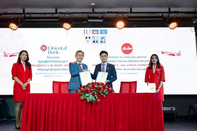 AirAsia And Oriental Bank Plc Sign Merchant Service Agreement