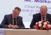 Tassilo Brinzer, EuroCham Cambodia Chairman, and Marko Walde, AHK Vietnam Chief Representative, sign an MoU at the ASEAN-Cambodia Business Summit 2023