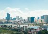 Phnom Penh cityscape, B2B Cambodia, shot from Business Development Centre building