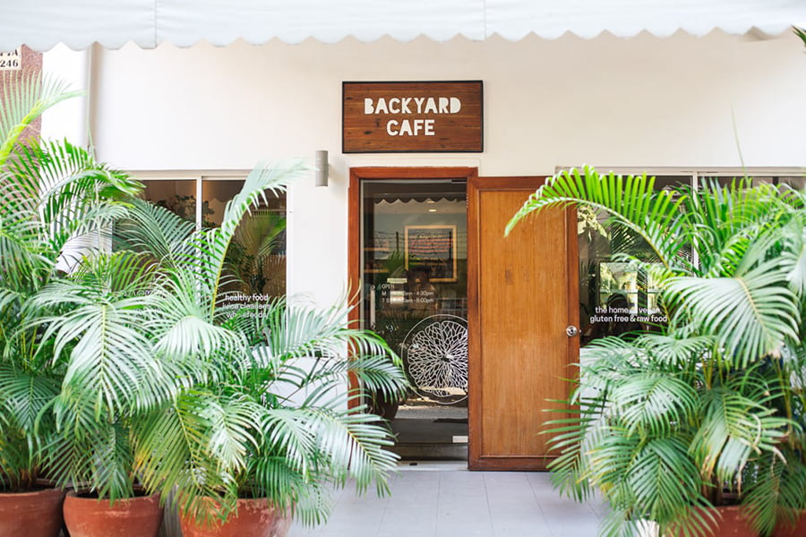 Backyard Cafe entrance, BKK1 branch