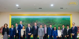 AmCham delegation members met Prime Minister Hun Manet on Feburary 1, 2024.