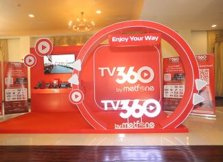 Metfone launches the TV360 application at the company's 15 anniversary celebration./Image supplied.