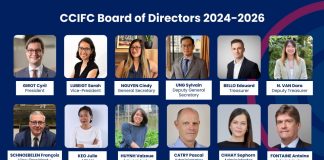 French Chamber of Commerce (CCIFC) announce new board of directors in 2024.